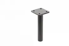 Ножка мебельная RONDA Simple h-150мм, черный матовый — купить оптом и в розницу в интернет магазине GTV-Meridian.